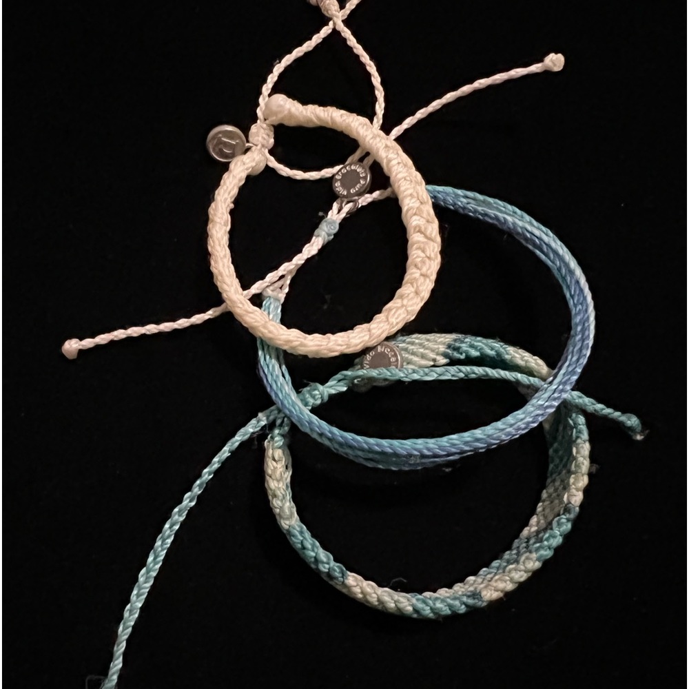 Pura Vida Bracelet Monthly Club Pack, Blue, Cream, New, Great Condition